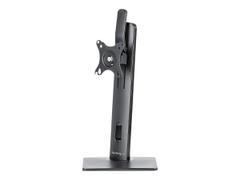 StarTech Free Standing Single Monitor Mount, Height Adjustable Monitor Stand, For VESA Mount Displays up to 32" (15lb/7kg), Ergonomic Monitor Stand for Desk, Tilt/Swivel/Rotate, Black - Universal Monitor Stand