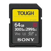 Sony Pro Tough 64GB SD-kort UHS-II, 300MB/s lesehastighet, 299MB/s skrivehastighet