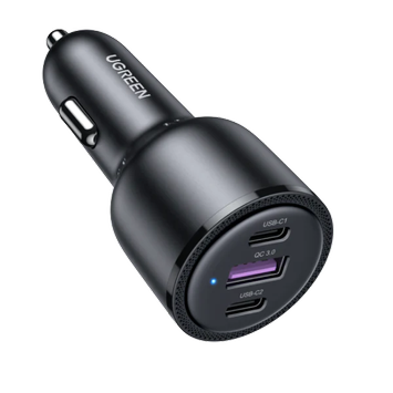 Ugreen 69W billader 2x USB-C 1x USB-A, PPS, Power Delivery 3.0, Qualcomm Quick Charge 3 (20467)