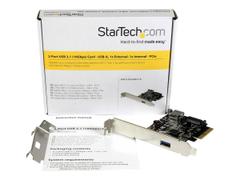 StarTech 2 Port USB 3.1 (10Gbps) Card - USB-A 1x External 1x Internal - PCIe USB 3.1 Card with Type-A - PCI Express (PEXUSB311EI) - USB-adapter - PCIe x4 - USB 3.1 x 2