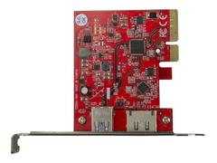 StarTech 2-Port USB 3.1 Gen 1(10Gbps) and eSATA(6Gbps) PCIe Card - PCI Express Controller Card - 1x USB-A and 1x eSATA (PEXUSB311A1E) - USB-adapter - PCIe 3.0 x4 - USB 3.1 x 1 + eSATA 6 Gb/s x 1