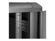 StarTech 22U Server Rack Cabinet with secure locking door - 4 Post Adjustable Depth (5.5" to 28.7") - 1768 lb capacity - 19 inch Portable Network Equipment Enclosure on wheels/ casters (RK2236BKF) - rack - 22U (RK2236BKF)
