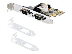 StarTech 2-Port PCI Express Serial Card, Dual Port PCIe to RS232 (DB9) Serial Interface Card, 16C1050 UART, Standard or Low Profile Brackets, COM Retention, For Windows & Linux - PCIe to Dual DB9 Card (21050-P