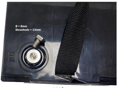 Ontario PRO MAX 12.8V 200Ah LiFePO₄ litiumbatteri (med blåtann) for båt, hytte, campingvogn og bobil (forbruk) (ONT12V-SYL-200AH)