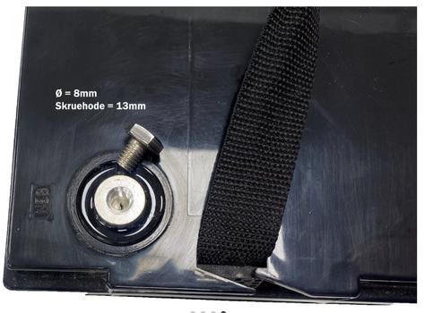 Ontario PRO MAX 12.8V 200Ah LiFePO₄ litiumbatteri (med blåtann) for båt, hytte, campingvogn og bobil (forbruk) (ONT12V-SYL-200AH)