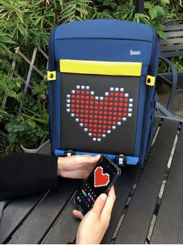 Divoom pixel backpack blue (90100058191)