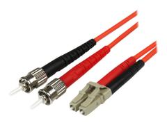 StarTech 5m Fiber Optic Cable - Multimode Duplex 50/125 - LSZH - LC/ST - OM2 - LC to ST Fiber Patch Cable - koblingskabel - 5 m - oransje