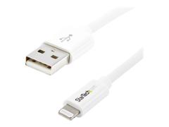 StarTech 1m (3ft) White Apple 8-pin Lightning Connector to USB Cable for iPhone / iPod / iPad - Charge and Sync Cable - 1 meter (USBLT1MW) - Lightning-kabel - Lightning / USB - 1 m