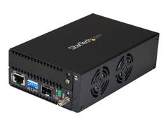 StarTech 10 Gigabit Ethernet Copper-to-Fiber Media Converter - Open SFP+ - Managed - 10G Ethernet Media Converter (ET10GSFP) - fibermedieomformer - 10GbE