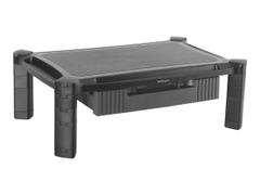 StarTech Adjustable Monitor Riser - Large - Drawer - Monitors up to 32"- Adjustable Height - Desk Monitor Stand (MONSTADJDL) stativ - for Skjerm - svart