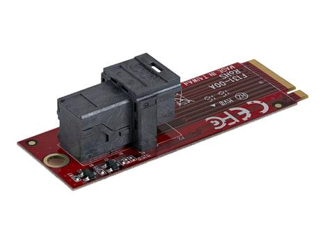 StarTech U.2 to M.2 Adapter - for 1 x U.2 PCIe NVMe SSD - M.2 PCIe x4 Host Interface - U.2 SSD - M.2 PCIe Adapter - U.2 Drive (M2E4SFF8643) - grensesnittsadapter - SAS - M.2 Card (M2E4SFF8643)