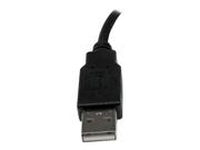 StarTech 6in USB 2.0 Extension Adapter Cable A to A - M/F - USB extension cable - USB (M) to USB (F) - USB 2.0 - 5.9 in - black - USBEXTAA6IN - USB-forlengelseskabel - USB til USB - 15 cm (USBEXTAA6IN)