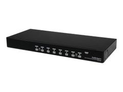 StarTech 8-Port USB KVM Swith with OSD - TAA Compliant - 1U Rack Mountable VGA KVM Switch (SV831DUSBU) - KVM-svitsj - 8 porter