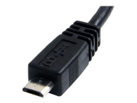 StarTech 6in Micro USB Cable - A to Micro B - USB to Micro B - USB 2.0 A Male to USB 2.0 Micro-B Male - 6-inches - Black (UUSBHAUB6IN) - USB-kabel - USB til Micro-USB type B - 15 cm (UUSBHAUB6IN)