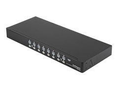 StarTech 16 Port Rackmount USB KVM Switch Kit with OSD and Cables - 1U (SV1631DUSBUK) - KVM-svitsj - 16 porter