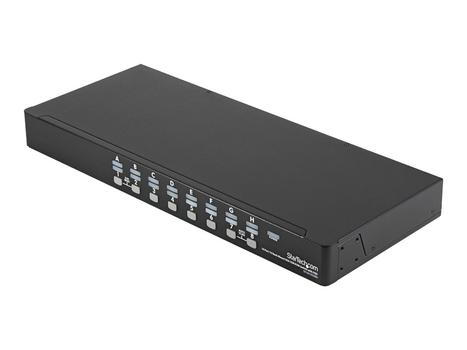StarTech 16 Port Rackmount USB KVM Switch Kit with OSD and Cables - 1U (SV1631DUSBUK) - KVM-svitsj - 16 porter (SV1631DUSBUK)