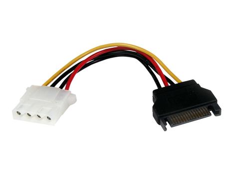 StarTech 6in SATA to LP4 Power Cable Adapter - F/M - Power adapter - SATA power (M) to 4 pin internal power (F) - 5.9 in - black - LP4SATAFM6IN - strømadapter - SATA-strøm til 4-pin intern strøm - 15 cm (LP4SATAFM6IN)