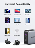 Ugreen 65W GaN reiselader PPS 2x USB-C, 1x USB-A, Power Delivery 3.0, Quick Charge 4+ (90409)