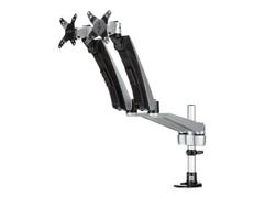 StarTech Desk Mount Dual Monitor Arm - Full Motion Articulating Arms - Premium Dual Monitor Stand - For up to 30" (19.8lb/9kg) VESA Mount Monitors - Tool-less Assembly - Steel & Aluminum monteringssett - full 