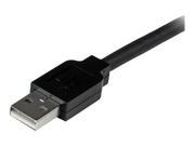 StarTech 15m USB 2.0 Active Extension Cable - M/F - 15 meter USB 2.0 Repeater Cable Cord - USB A Male to USB A Female - 15 m, Black (USB2AAEXT15M) - USB-forlengelseskabel - USB til USB - 15 m (USB2AAEXT15M)