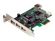 StarTech 4 Port PCI Express Low Profile High Speed USB Card - PCIe USB 2.0 Card - PCI-E USB 2.0 Card (PEXUSB4DP) - USB-adapter - PCIe - 4 porter (PEXUSB4DP)