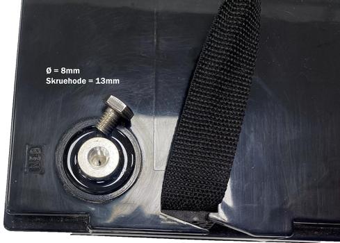 Ontario PRO X Heat 12.8V 100Ah LiFePO4 litiumbatteri (med varme og blåtann) (ONT12V-SYL-100AH-H)