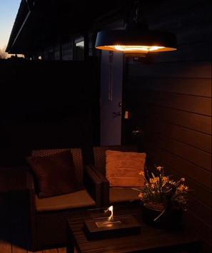 Tundra Terrassevarmer 2000W Takhengt Sølv (TUNDRA-1024)