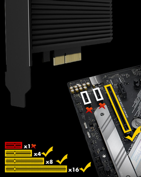 ICY BOX PCIe Extension Card med heat sink M.2 NVMe SSD to PCIe 4.0 x4 (IB-PCI208-HS)