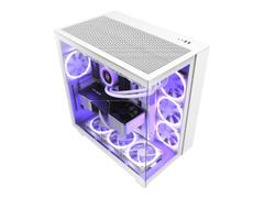 NZXT H9 Flow Mid-Tower White Dual-Chamber Airflow Case