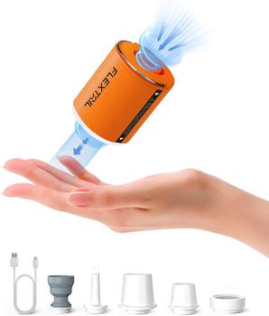 Flextail Tiny Pump 2X luftpumpe med tømmefunksjon - for liggeunderlag,  puter, badeleker mm. (TINYPUMP-X2)