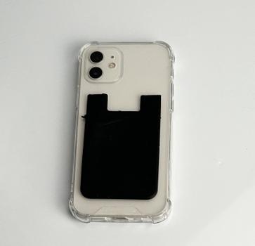 Ontario Selvklebende kortholder til mobil Svart (ONT-CARD-BK)