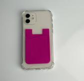Ontario Selvklebende kortholder til mobil magenta (ONT-CARD-MG)