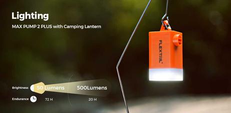 Flextail Max Pump 2 Plus luftpumpe med tømmefunksjon - for packrafts,  liggeunderlag,  puter, badeleker (MAX-PUMP-2-PLUS)