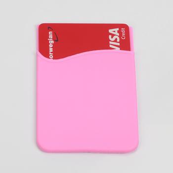 Ontario Selvklebende kortholder til mobil rosa (ONT-CARD-PK)