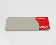 Ontario Selvklebende kortholder til mobil grå (ONT-CARD-GR)