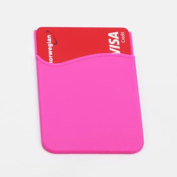 Ontario Selvklebende kortholder til mobil magenta (ONT-CARD-MG)