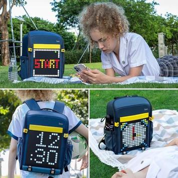 Divoom pixel backpack blue (90100058191)