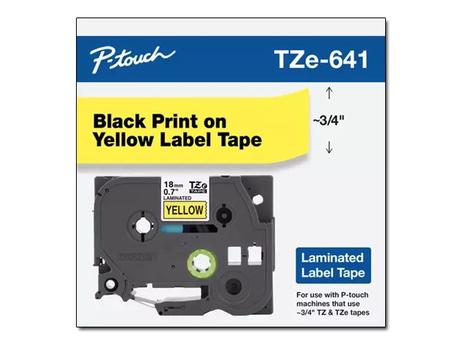 Brother TZe-641 - laminert teip - 1 kassett(er) - Rull (1,8 cm x 8 m) (TZE641)