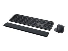 Logitech MX Keys S Combo - tastatur- og mussett - Nordisk (dansk/finsk/norsk/svensk) - grafitt - med Palm Rest