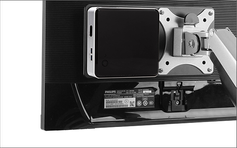 ICY BOX VESA plate Intel NUC Muliggjør feste av Intel NUC til et skjermstativ, VESA 75x75 / 100x100