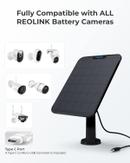 Reolink solcellepanel - 6W - USB-C - svart inkludert micro-USB-adapter (Reolink-Solar-Panel-6W-BK)