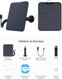 Reolink solcellepanel - 6W - USB-C - svart inkludert micro-USB-adapter (Reolink-Solar-Panel-6W-BK)