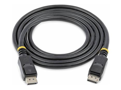 StarTech DisplayPort 1.2 Cable w/ Latches - 6ft / 2m - HBR2 - 4K x 2K Display - Certified DP to DP Video Cable M/M (DISPLPORT6L) - DisplayPort-kabel - 1.8 m (DISPLPORT6L)