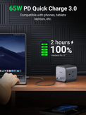 Ugreen 65W DigiNest Kube (2C2A) (CD268-60113)