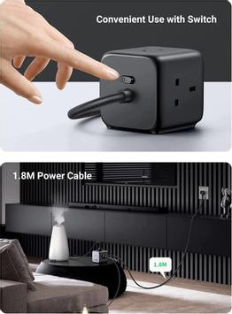 Ugreen 65W DigiNest Kube (2C2A) (CD268-60113)