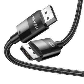 Ugreen DisplayPort 1.4-kabel 2m - flettet (80392)