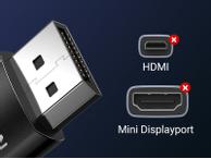 Ugreen DisplayPort 1.4-kabel 2m - flettet (80392)