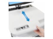 Ergotron StyleView vogn - åpen arkitektur - for LCD-skjerm / tastatur / mus / CPU / bærbar / skanner - grå, hvit, polert aluminium (SV43-1240-0)