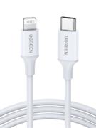 Ugreen USB-C til Lightning M/M kabel 1m hvit