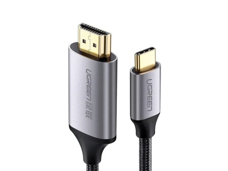 Ugreen USB-C til HDMI kabel Aluminum 1.5m (Gray Black) (50570)